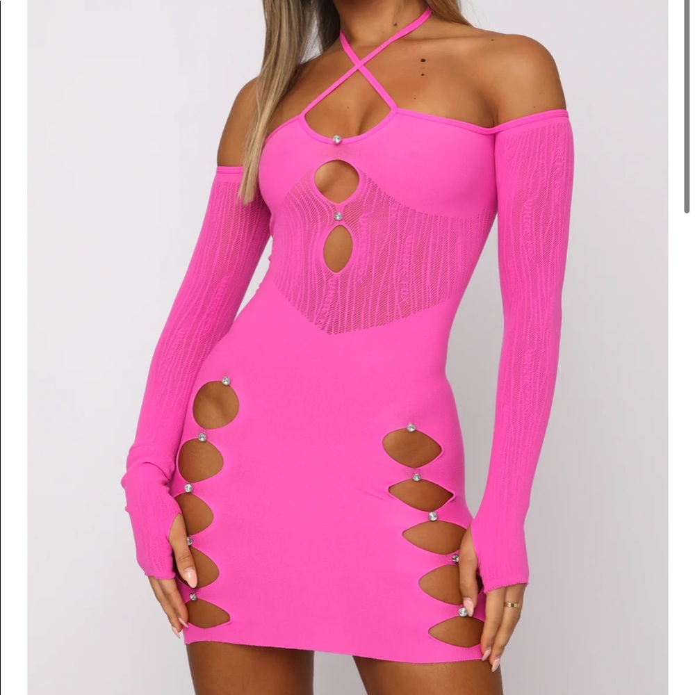 hot pink mini dress